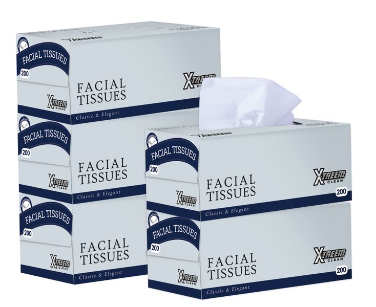 Xtreem Facial Tissues 200's - Pack of 5 Boxes