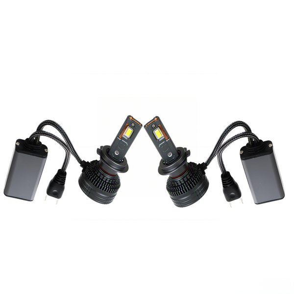 ECOMLIGHT L88 H7 LED Headlight Bulbs 300W 30000LM 12-80V 6000K-8500k- Pair