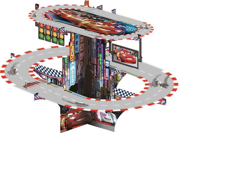 Cars Party Favor 3D Cupcake Stand