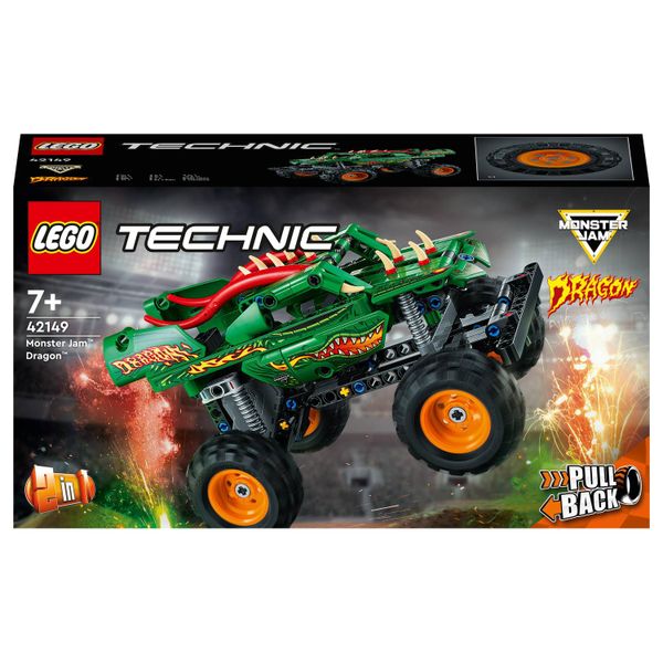 LEGO® Technic™ Monster Jam™ Dragon™ 42149 Building Toy Cars (217 Pieces)