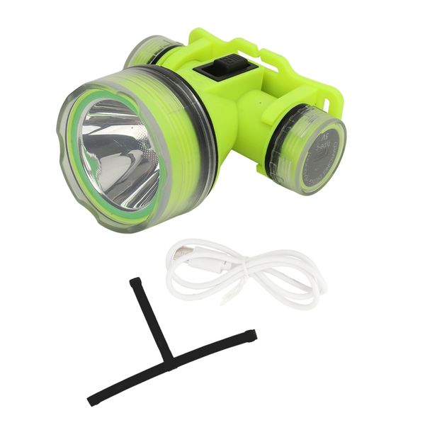 1500mAh USB Rechargeable Headlamp Adjustable For Fishing