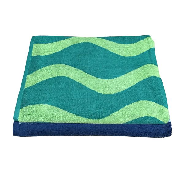 2 Pack Luxury Velour Beach Towel Cotton 90 x 180cm 410gsm - P30