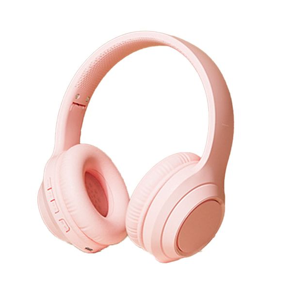 Wireless Gaming Headset HiFi Stereo Noise Cancelling Strong Bass Pink