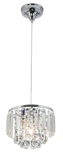Dual-Function Modern Crystal Chandelier In Chrome - PEN827 Chrome