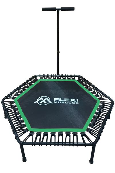 Flexi Muscles - Rebounder Fitness Trampoline with Handle Bar