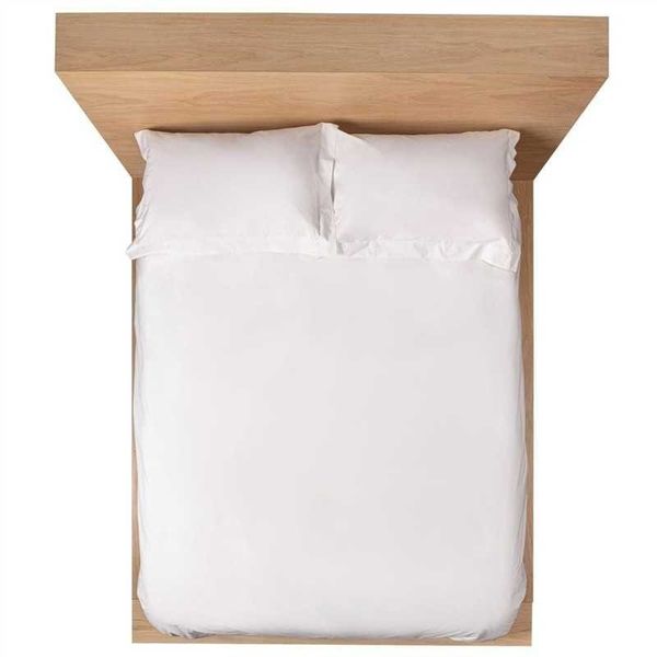 Miss Lyn 200 Thread Count Plain Oxford Duvet Cover in White