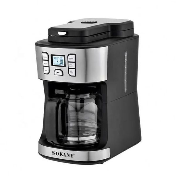2 In 1 Automatic Drip All In One Bean To Cup Coffee Maker Grinder Machine