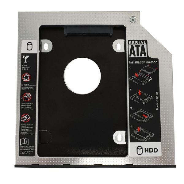 Hard Drive Caddy Tray 9.5mm Universal SATA 2nd HDD HD SSD Caddy
