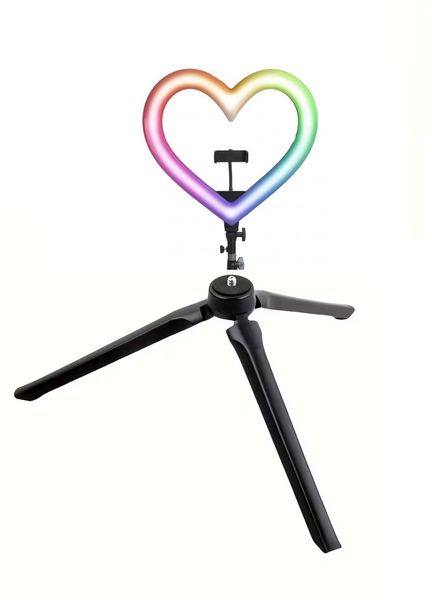 DW Rgb Led Soft Heart Light 10 Inch With Desk Tripod - JM26-10