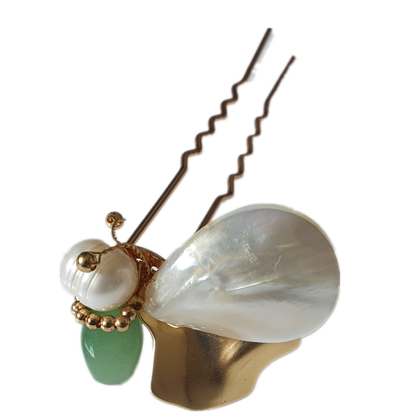 U-Shaped Butterfly Hairpin