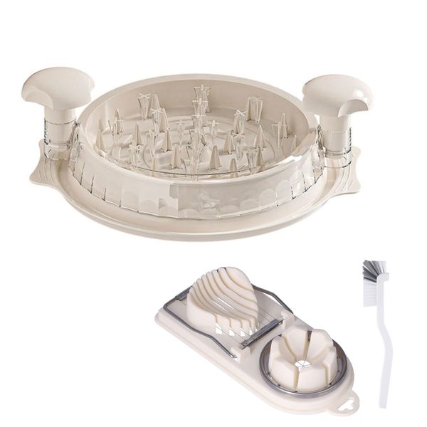 Transparent Chicken Breast Shredder Set with Egg Slicer &amp; Brush