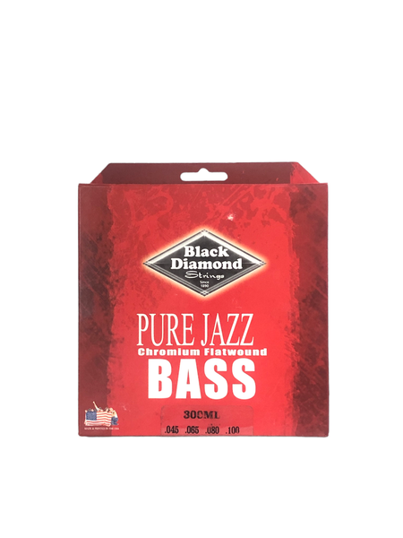 Black Diamond Bass Strings Set Chromium Flatwound