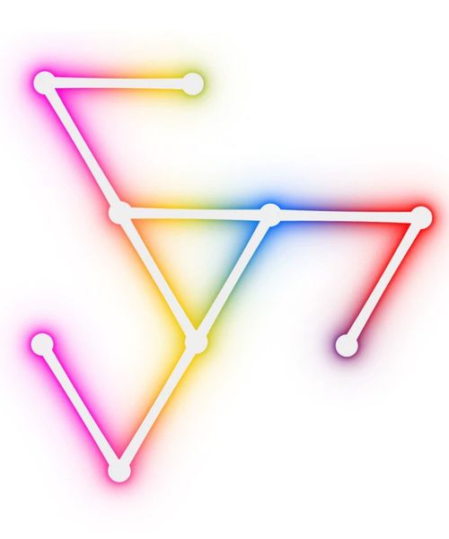 9 Smart RGB Wall Lights Lines LED Dimmable Music Sync Light Bars