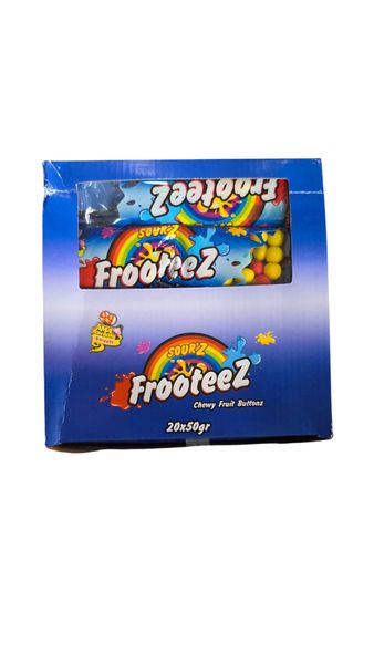 Ama Bom Bom Frooteez Sour Fruit Chewy Sweets - Pack of 20 Units