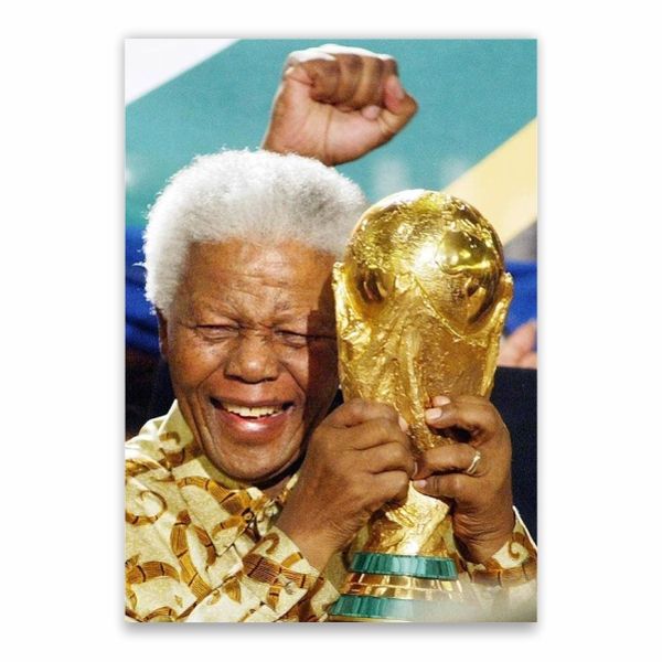 Nelson Mandela World Cup Trophy Poster - A1