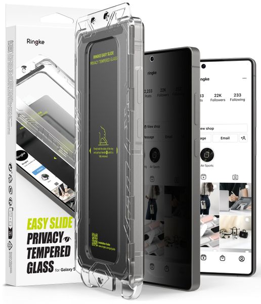 Privacy Easy Slide Tempered Glass(2 Pck) Screen Protector- Galaxy S25 Ultra