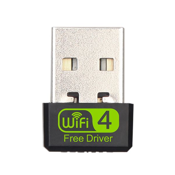 Driver-Free Mini USB WiFi Adapter 150Mbps 2.4G with Antenna PC &amp; Laptop
