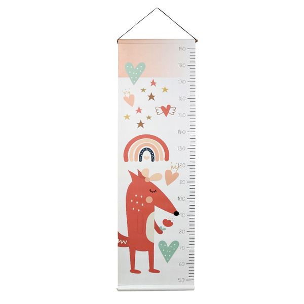 Launch Republic PVC Height Chart Rainbow Fox
