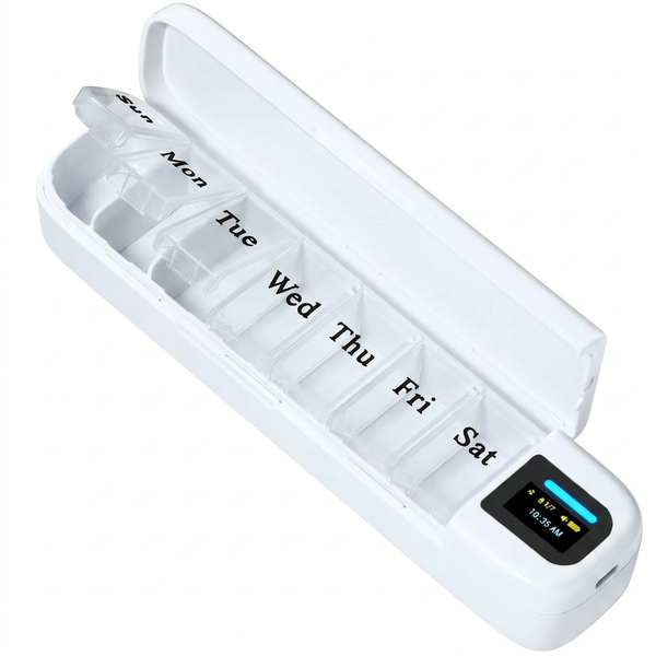 Sumvov 7 Day APP Smart Pill Organizer with Alarm &amp; USB Charging