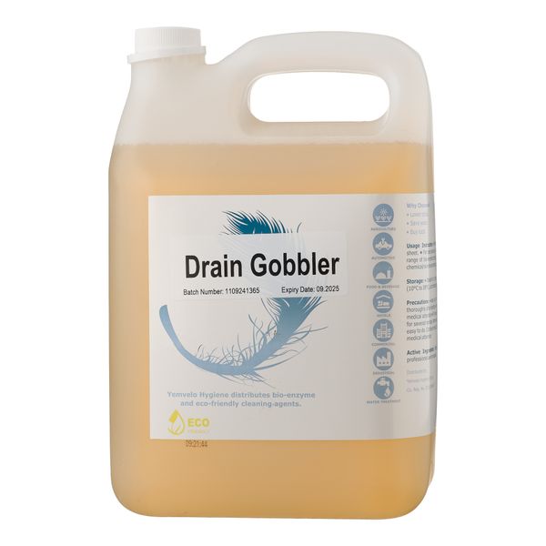 Yemvelo Hygiene Drain Gobbler TM Drain Treatment 5L