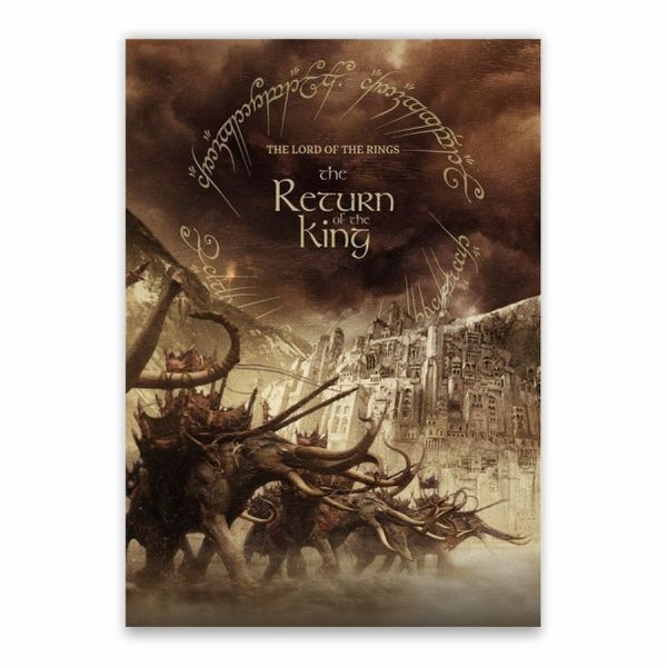 Return Of The King Battle Scene Poster - A1