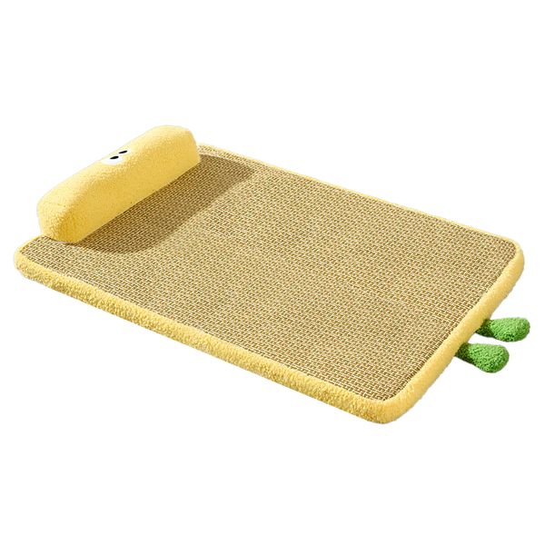 Pet Woven Cooling Mat with Thickened Sponge Pillow