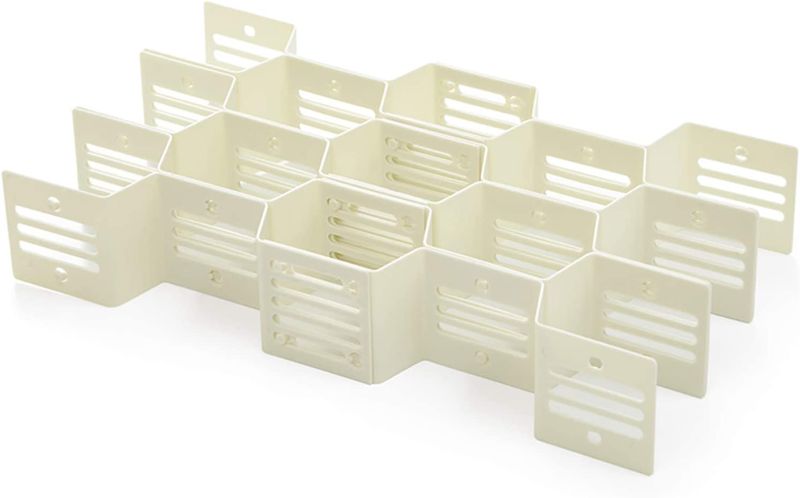 Honey Comb Partition Draw Divider- white
