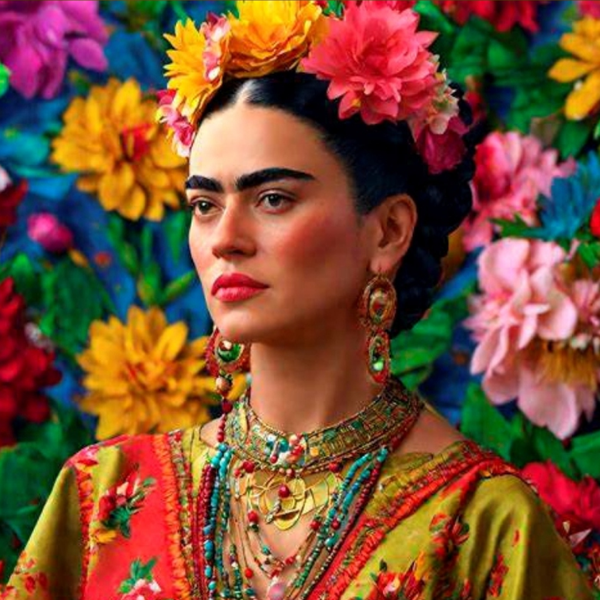 Canvas Wall Art - 1000 x 1000 - Frida Kahlo Self Portrait 2
