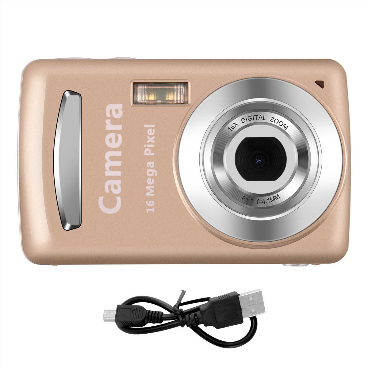 Digital Camera Portable Cameras 16 Million Hd Pixel Compact Golden ...