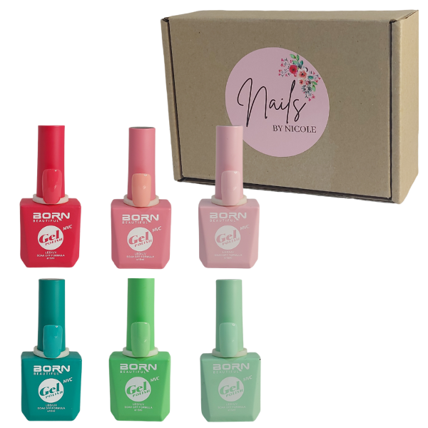 BB UV/LED Gel Nail Polish - Watermelon - 6 Piece - Nails by Nicole