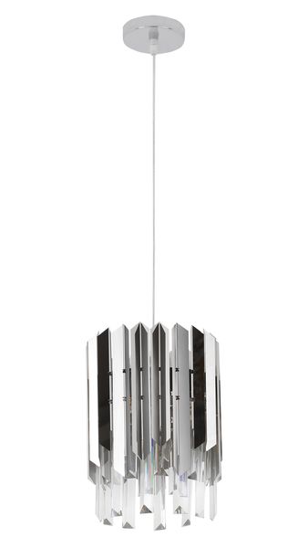 Adjustable Chrome and Crystal Pendant Hanging Light - PEN841 Chrome