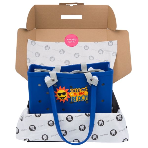 Beach Bag Tote - Medium EVA Bag with Insert &amp; Charms | Bubblegum Inc.
