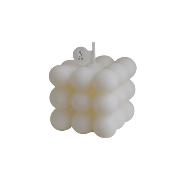 iKids Scented Candle - White Bubble Cube