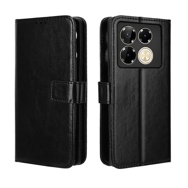 Crazy Horse Pattern Leather Protective Case For Infinix Note 40 Pro Plus 5G