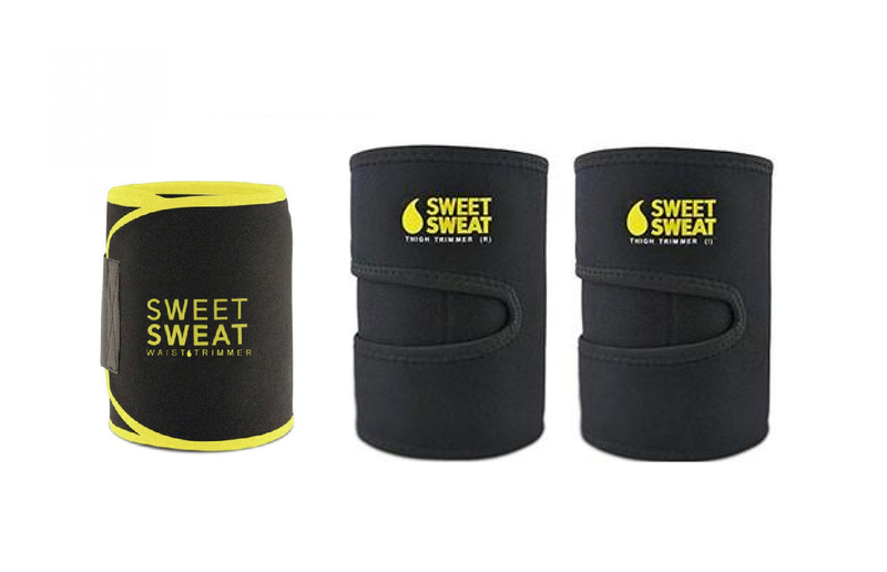 Waist Trimmer Sauna Neoprene Sweat Belt &amp; thigh trimmer - Yellow