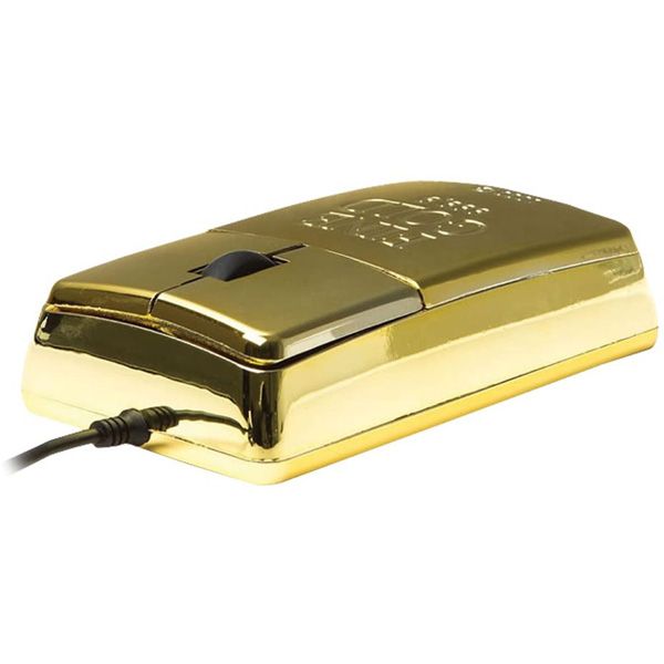 Gold Bar USB Wired Mouse