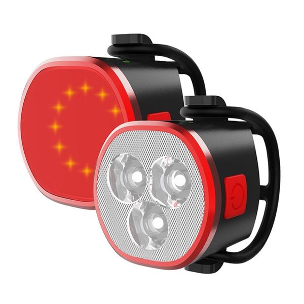 Bicycle Light Bike Headlight Rechargeable Rear Taillights Bicycle Lights