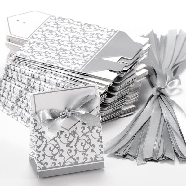 50 x Boite a Dragee Wedding Decoration Accessory Table Baptism Flower Fete