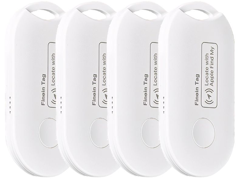 AirTag Compatible Tracker with Apple - 4 Pack, MFi Certified