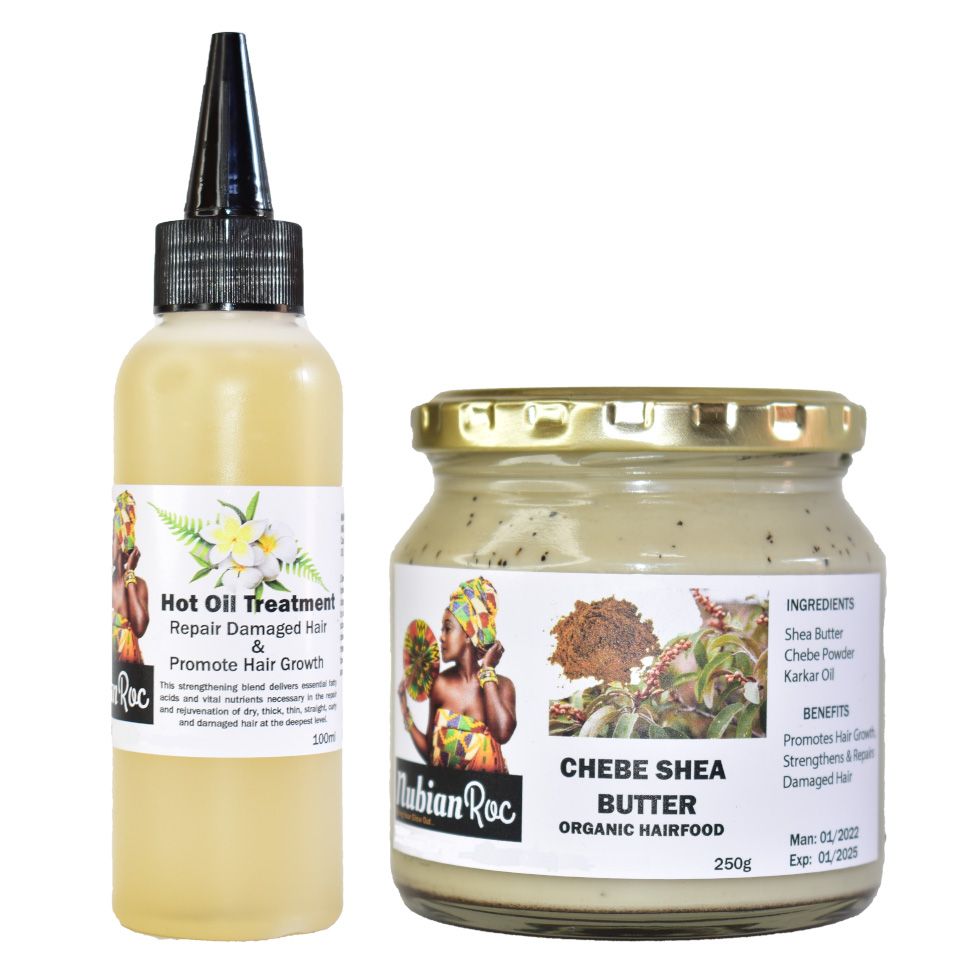 Scalp Care Combo - Chebe Hairfood & Scalp Hot Oil Treatment