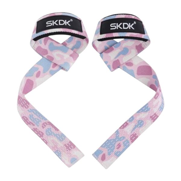 Lifting Wrist Straps for Weightlifting and Strength - Camo Pink