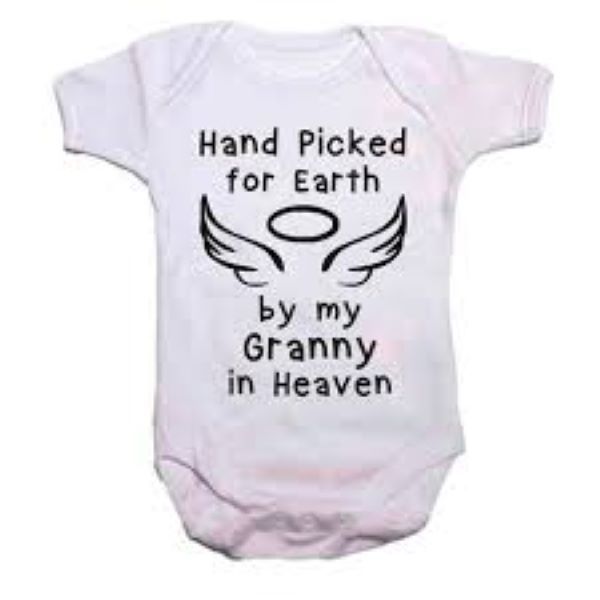 Granny in heaven Baby Vest