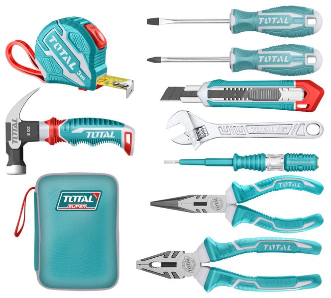 Total Tools 9 Piece Hand Tools Set