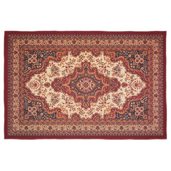 Cape Art Velva Shine Classic Burgundy And Navy Oriental Rectangular Rug