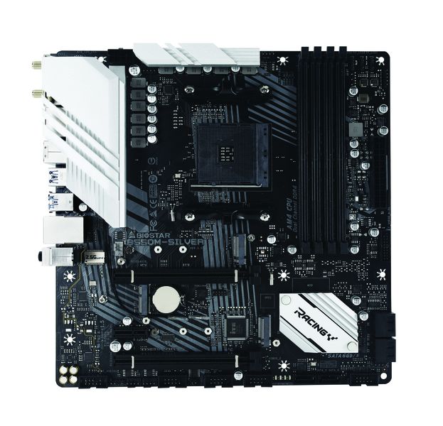 Biostar Gaming AMD B550M-Silver, Sckt AM4 for Ryzen, Micro-ATX Motherboard