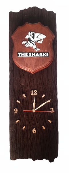 Sleeper Wood Clock (Sharks Rugby)
