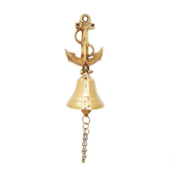 Brass Bell - Anchor with Chain