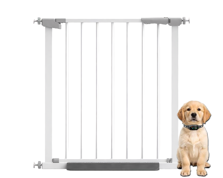 Safety Gate Auto Lock Baby Pet Dog Barrier Adjustable 77-84cm