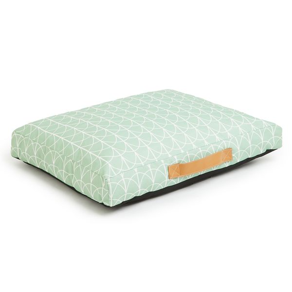 Wiggle Cushion Flat Bed - Mint Geo