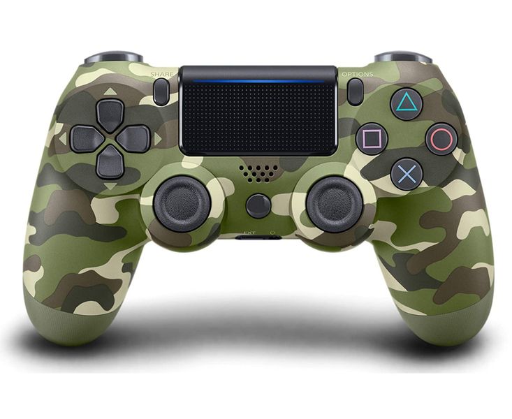 Pro Gamer Wireless Controller Compatible With PS4 Slim/pro Green Camouflage